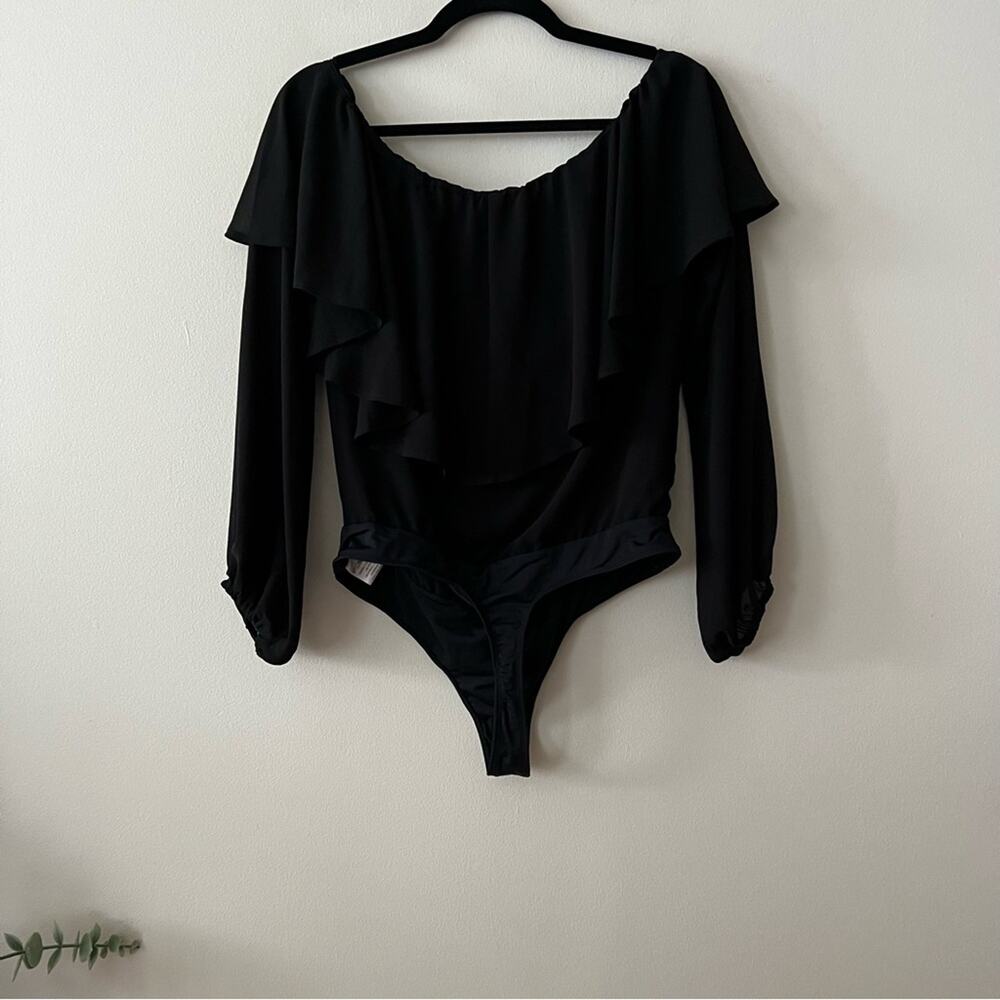 LPA Remi Black Off-the-Shoulder Bodysuit - Picture 9 of 9